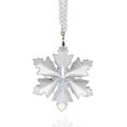 thumbnail image 1 of Crystal Snowflake Car Rear View Mirror Pendant Lucky Car Hanging Ornament Car Charm Decorations, Transparent, 1 of 7