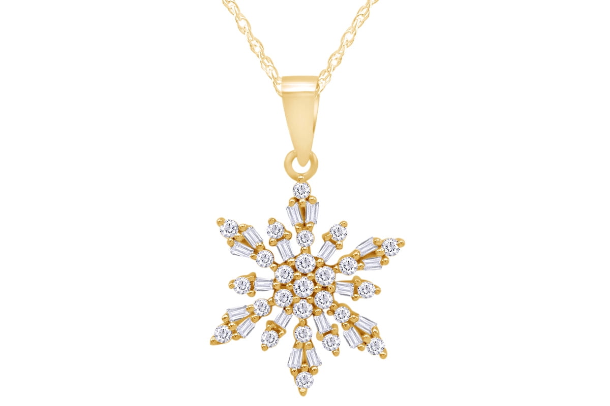 Snowflake charm necklace best sale