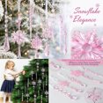 thumbnail image 1 of Crystal Snowflake Icicle Christmas Ornament Transparent Pendant Hanging Tree Decorations Simulated Ice Snow For Minimalist Holiday Style , 10pcs, Blue, 1 of 7