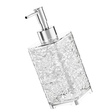 Crystal Soap Dispenser Refillable Liquid Hand Soap Dish Soap Dispensers for Bathroom Counter Kitchen Sink