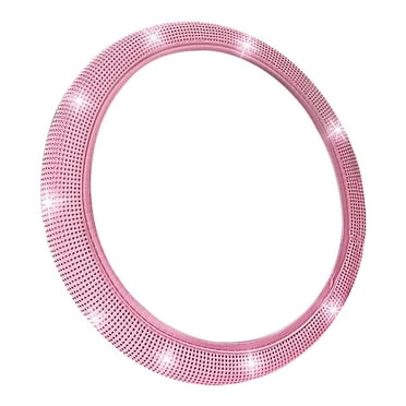 Crystal Sparkling Rhinestone Car Steering Wheel Cover Bling Diamond with G7Z9