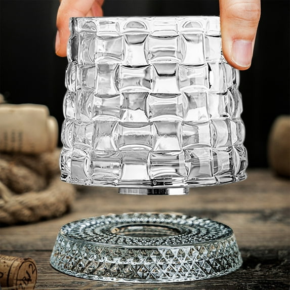 Crystal Spinning Whiskey Glass P