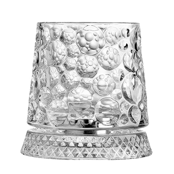 Crystal Spinning Whiskey Glass Rotatable Whiskey Glasses 260ml Capacity Old Fashioned Cocktail Glass for Bar Party Home Decor and Elegant Gift