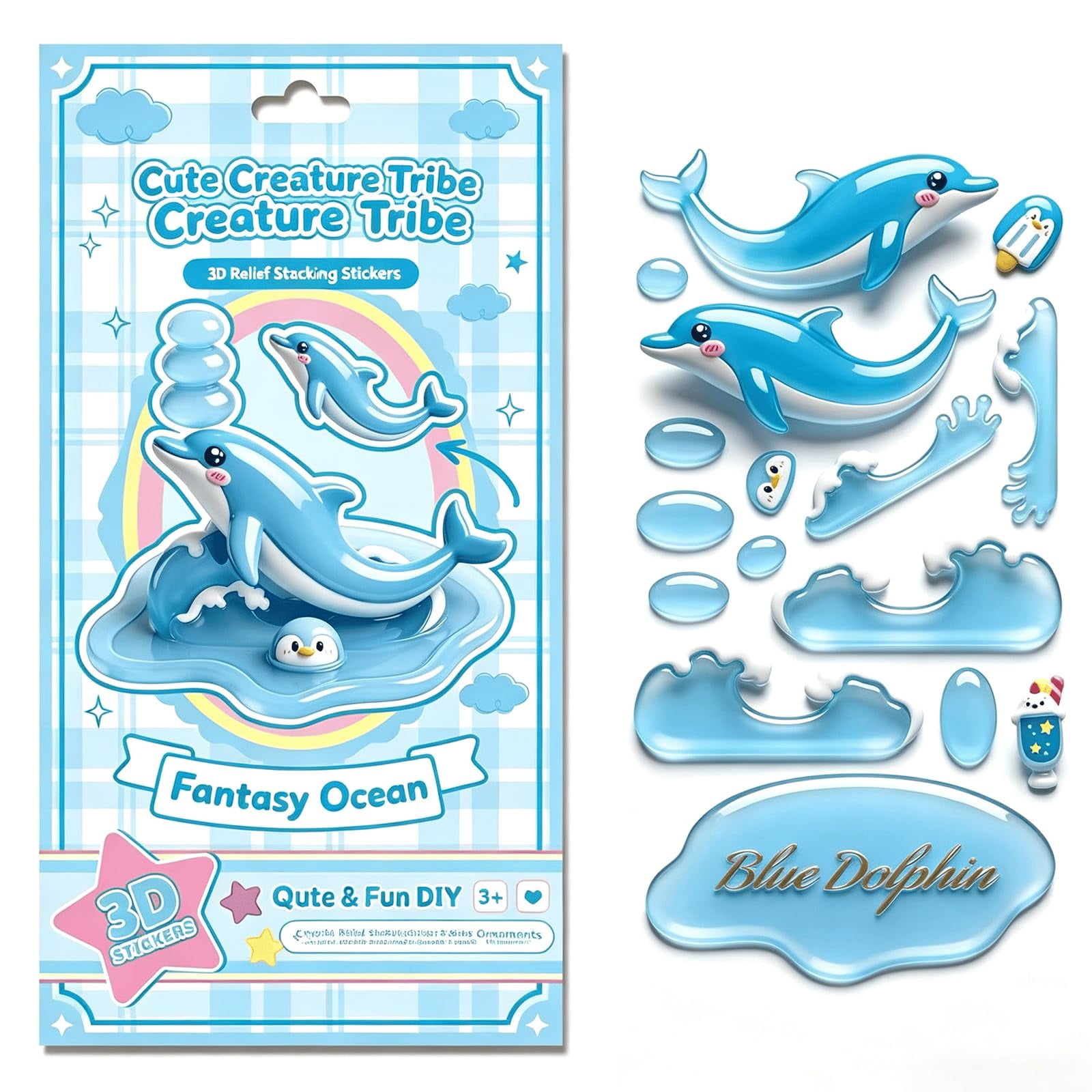 Crystal Stacked 3D Building Stickers – DIY Cute Mini Scenes for Stress ...