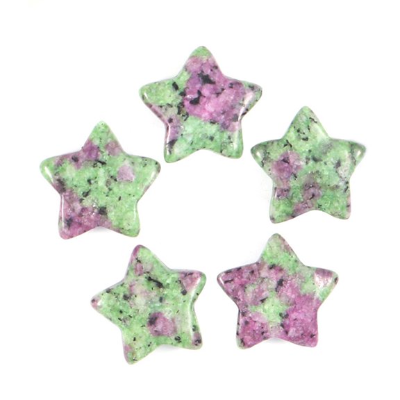 Crystal Star Mosaic Craft Pieces 20mm Mini Polished Five Point Star Embellishments for DIY Mosaic Making Resin Art Scrapbooking Jewelry Making Home Decor Creative Craft Supplies