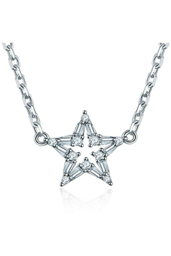 Crystal Star Pendant Necklace