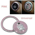 thumbnail image 1 of Bling Pink Diamond Car Engine Ignition Start Button Decor Ring Crystal Sticker, 1 of 10