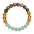 thumbnail image 1 of Stone Beaded Bracelet for Women & Men - Adjustable Energy Jewelry with Healing Stones, Handmade Boho Style Unisex Wristband, Fashionable Beaded Bracelet for Positive Vibes, 1 of 6