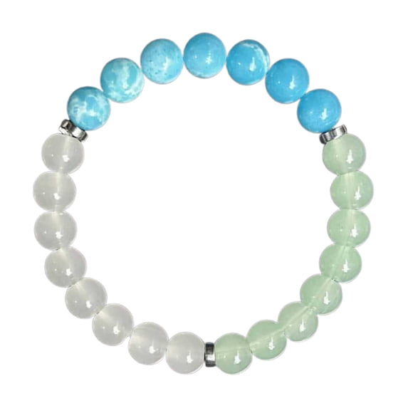 Stone Beaded Bracelet for Women & Men - Adjustable Energy Jewelry with Healing Stones, Handmade Boho Style Unisex Wristband, Fashionable Beaded Bracelet for Positive Vibes