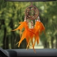 thumbnail image 1 of Crystal Stone Car Pendant EDHITNR Exquisite Feather Dream Catcher Wind Chime Wall Decor for Rearview Mirror, 1 of 6