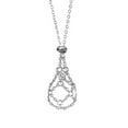 thumbnail image 1 of Crystal Stone Holder Necklace Crystal Pendant Holder Adjustable Necklace, 1 of 9