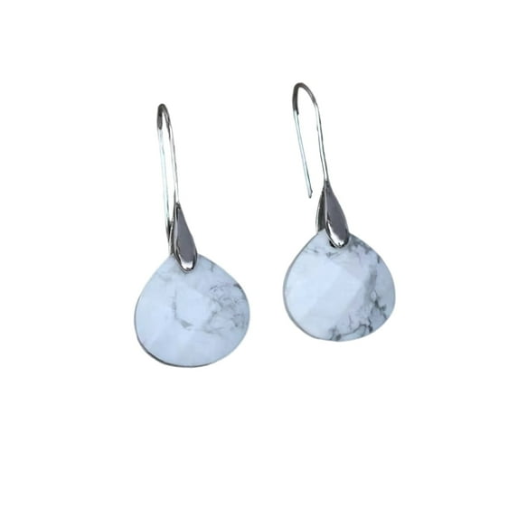 Crystal Stone Hook Dangle Drop Earrings for Women Dainty Colorful Crystal Healing Teardrop Dangling Lightweight Hypoallergenic Fashion Trendy Jewelry Gift