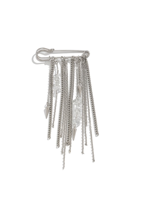 Crystal Stone Paperclip Anklet for Women Punk Tassels Pant Ankle Chain Handmade Hip Hop Foot Jewelry