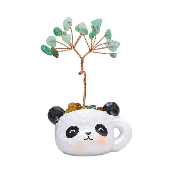Crystal Stone Tree Bonsais Decorations Crystal Stone Money Tree Wealth and Luck Feng Shuis Ornament for Home Decors