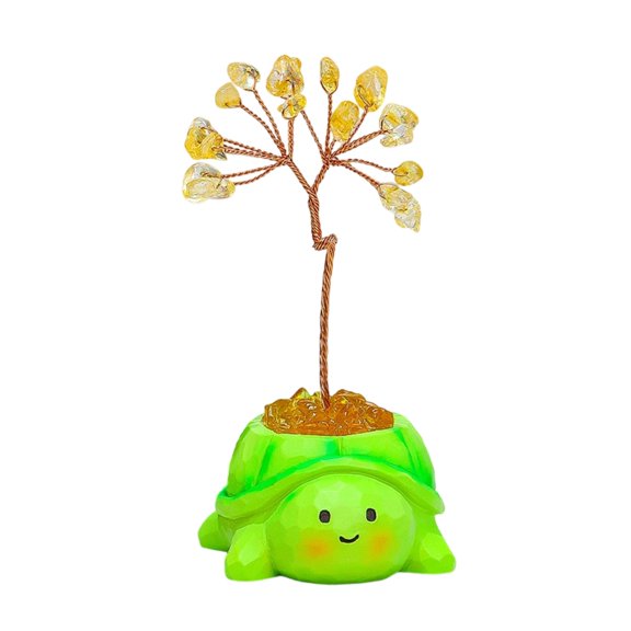 Crystal Stone Tree Bonsais Decorations Crystal Stone Money Tree Wealth and Luck Feng Shuis Ornament for Home Decors