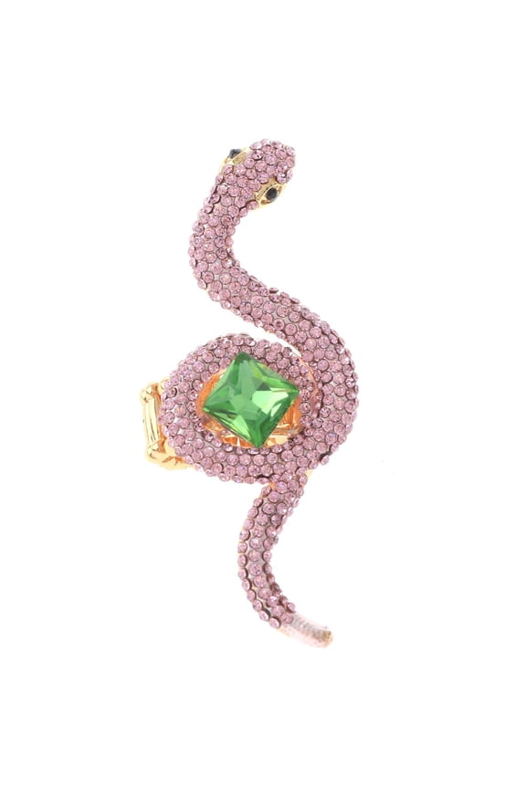 Crystal Stretch Snake Ring