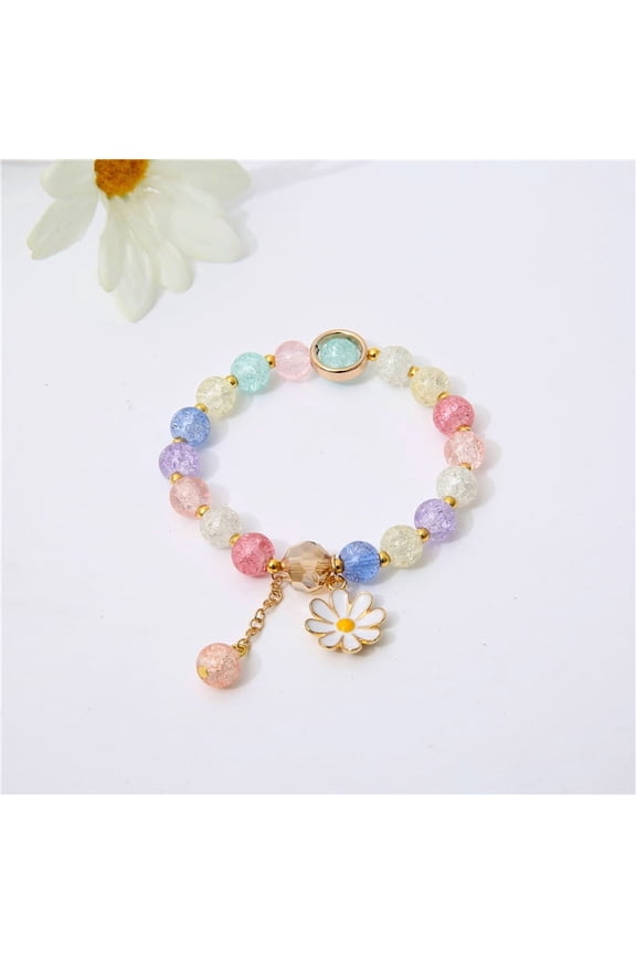 Crystal String Beads Bracelet SUNFLOWER Ins Bracelet