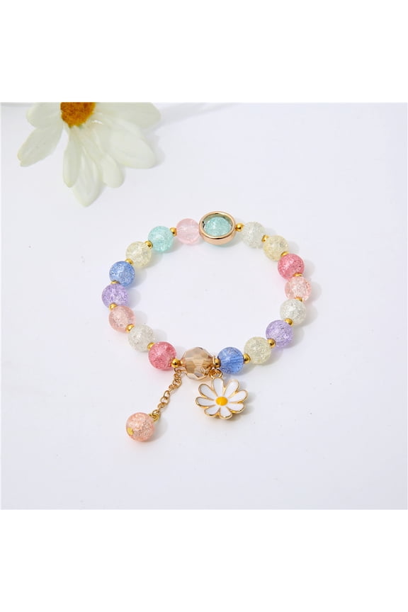 Crystal String Beads Bracelet SUNFLOWER Ins Bracelet