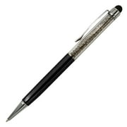 Crystal Stylus Ball Point Pen - Black