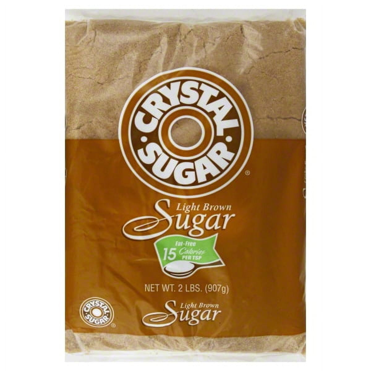 Crystal Sugar Light Brown Sugar, 2 lb Bag