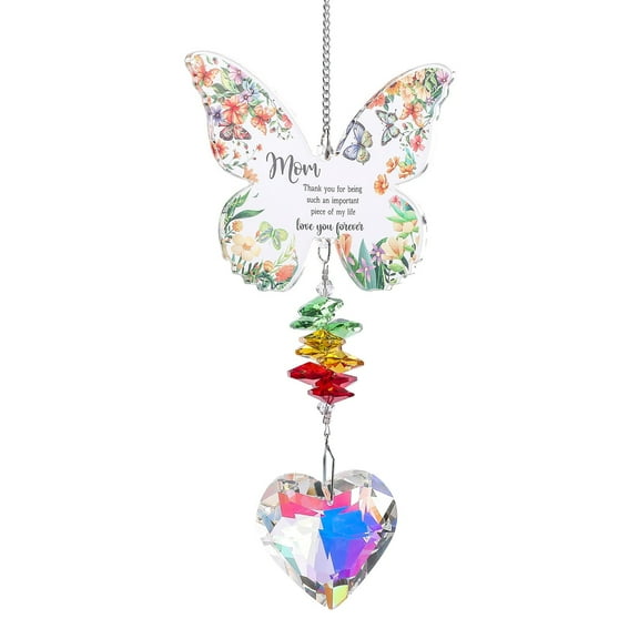 Crystal Sun Catcher Pendant Light Shadow Garden Decor Crystal Wind Chimes Rainbow Garden Sunshine Collection Suncatcher Crystal Ball Patio Curtain Decoration(Blue)