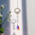 thumbnail image 1 of Crystal Suncatcher Pendant Wind Chime Hanging Ornament with Prisms for Window Home Decor, Rainbow Maker Solar Catcher Gift for Indoor Outdoor Garden, 1 of 6