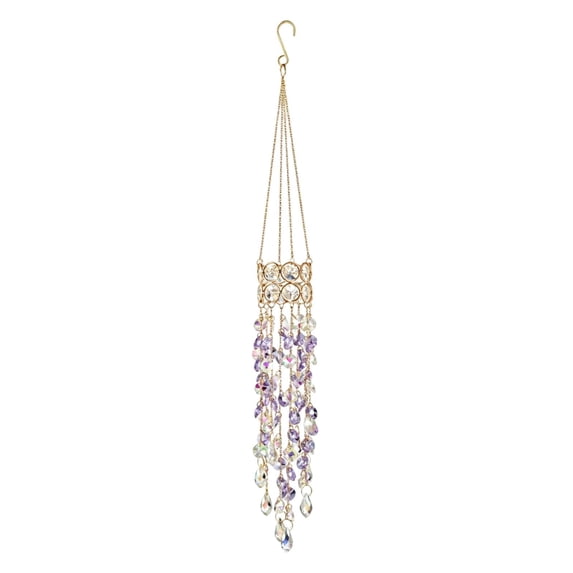 Crystal Suncatcher Prism Hanging Boho Wall Decor Gold Accent Decor for Window Home Decoration