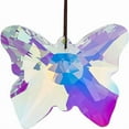 thumbnail image 1 of Crystal Suncatcher Hanging Clear AB Butterfly K9 Glass Suncatcher 6.8x5.4cm Rainbow Maker Chandelier Pendant Ornaments for Wall Windows Garden Indoor Outdoor Decorations, 1 of 8