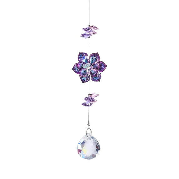 Crystal Suncatcher Tree Of Life Wind Chime With Hanging Prism Crystals For Indoor Outdoor Garden Decor
