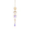 thumbnail image 1 of Crystal Suncatcher Wire Wrapped Tree Citrine Crescent Moon Spiritual Gift Boho Home Decor Celestial Decor Hanging Window Prism, 1 of 4