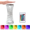 thumbnail image 1 of Crystal Table Lamp,Rechargeable Diamond Night Touch Lamp,16 Color Mode Usb-C Charging Rgb Color Change for Bedroom Living Room, 1 of 8