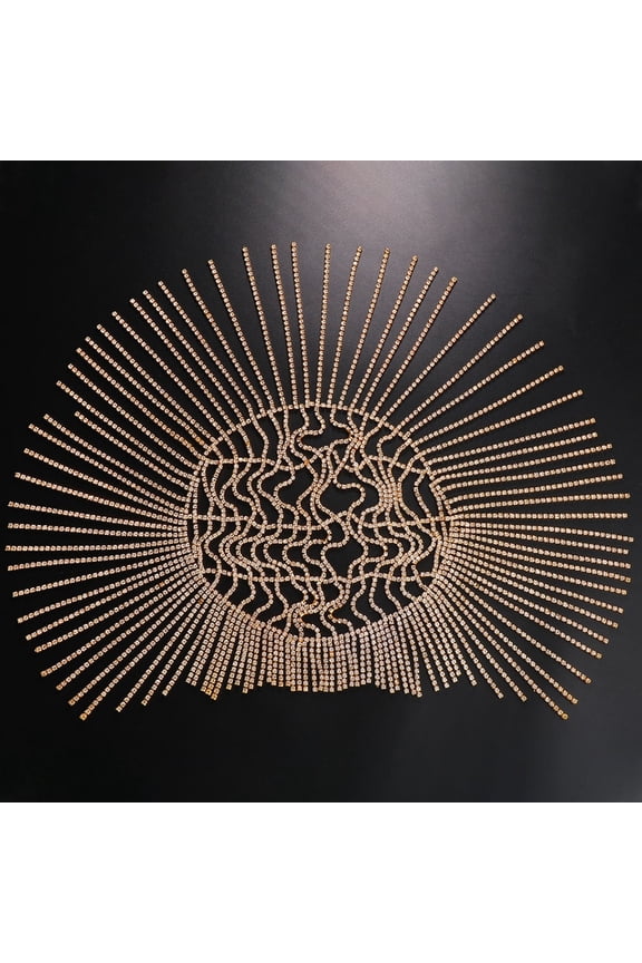 Crystal Tassel Hair Chain Head for Women Backside Forehead Flapper Cap Headband Hat Bridal head Jewelry