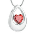 thumbnail image 1 of Crystal Teardrop Cremation Jewelry for Ashes - Birthstone Ashes Pendant Necklace with Mini Keepsake Memorial Keepsake Cremation Jewerly for Ashes, 1 of 8