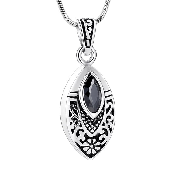 Crystal Teardrop Urn Necklace for Ashes Simple Cremation Urn Necklace Keepsakes Memorial Jewelry for Women Gift Cremation Jewelry for Loved One