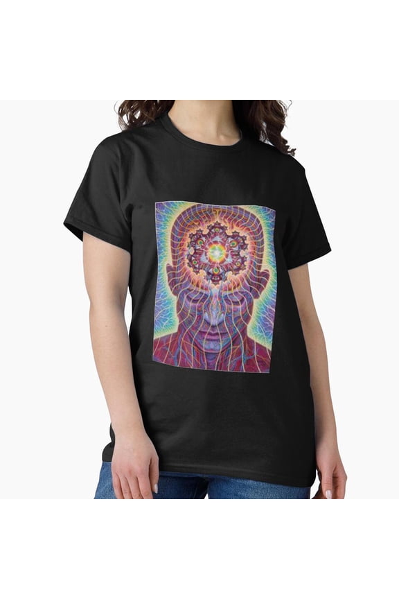 Crystal Third Eye Psychedelic Vision Abstract Concept Unisex T-Shirt, up to size 5XL
