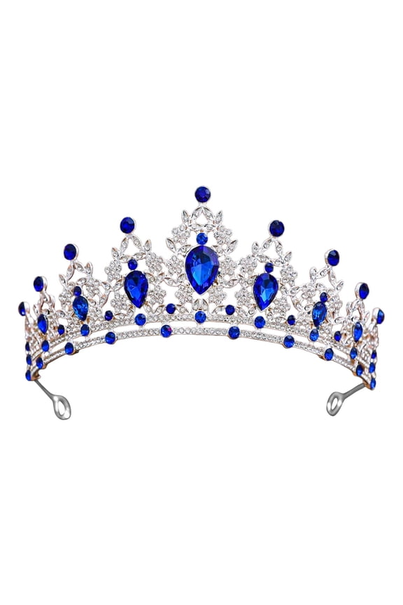 Crystal Tiara Crown Silver Princess Crystal Headband Heart Rhinestone Tiara Crown for Women Birthday Party Rhinestones Headbands Bride Wedding Headpieces