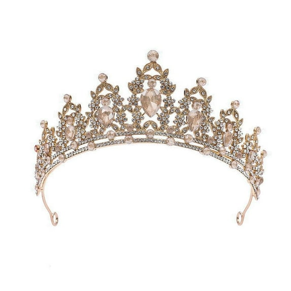 Crystal Tiara Crown Wedding Tiara for Women, Girls Bridal Headband Rhinestone Queen Crown Rhinestone Tiara Crowns Crystal Princess Headpieces for Wedding Prom Birthday Party