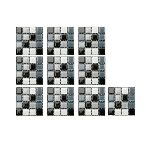 Crystal Tile Stickers DIY Self-Adhesive Wall Coverings for Kitchen and Bathroom Renovation, Easy Peel-and-Stick Tile Decals, Waterproof and Removable for Home Improvement