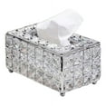thumbnail image 1 of Crystal Tissue Box Cover Rectangular Paper Box Tissue Box Holder for Bedroom Bathroom Office, 1 of 7