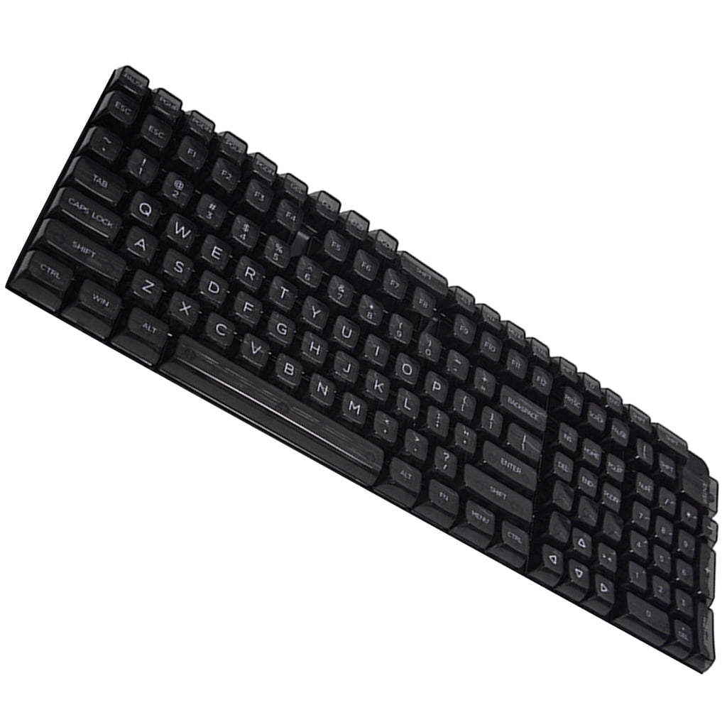 Crystal Transparent PC Keycaps CBSA 132 Keys for MX Switcher Mechanical Keyboard
