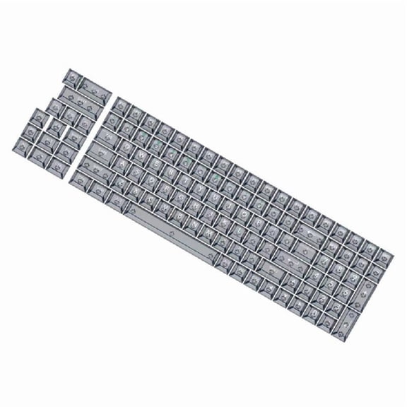 Crystal Transparent PC Keycaps OEM 115 Keys for MX Switcher Keyboards
