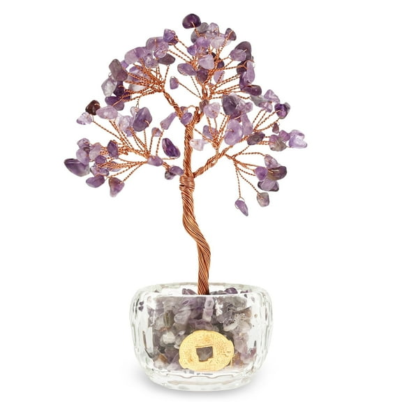 Crystal Tree of Life Healing Crystal TreesBirthday Gifts for Women for Home Decor, Office Desk Decor, Living Room Decor, Handmade Bonsai Trees for Positive Energy, Money, Good Luck