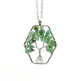 thumbnail image 1 of Crystal Tree of Life Necklace Wire Wrapped Pendant Natural Chips Gravel Healing, 1 of 9