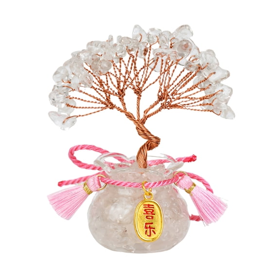 Crystal Tree with Bonsais Quartzs Crystal Money Tree Bonsais Feng Shuis Decors Housewarmings Present Home Decors