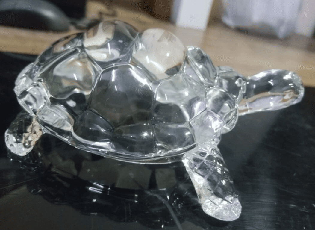 Tabletop Turtle Crystal Turtle Figurine 4 Inches for Home & Office Decor | Decorative ...