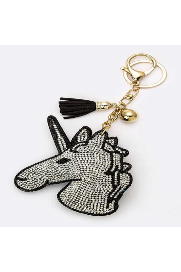 Crystal Unicorn Key Charm