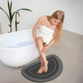 thumbnail image 1 of Crystal Velvet Bathroom Rug for In Front of Tub, Super Absorbent Quick-Dry Shower Mat with Non-Slip Rubber Backing, Washable No-Shed Bath Rug for Wet Floor Safety, 1 of 3
