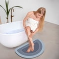 thumbnail image 1 of Crystal Velvet Bathroom Rug for In Front of Tub, Super Absorbent Quick-Dry Shower Mat with Non-Slip Rubber Backing, Washable No-Shed Bath Rug for Wet Floor Safety, 1 of 3