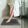 thumbnail image 1 of Crystal Velvet Bathroom Rug for In Front of Tub, Super Absorbent Quick-Dry Shower Mat with Non-Slip Rubber Backing, Washable No-Shed Bath Rug for Wet Floor Safety, 1 of 3