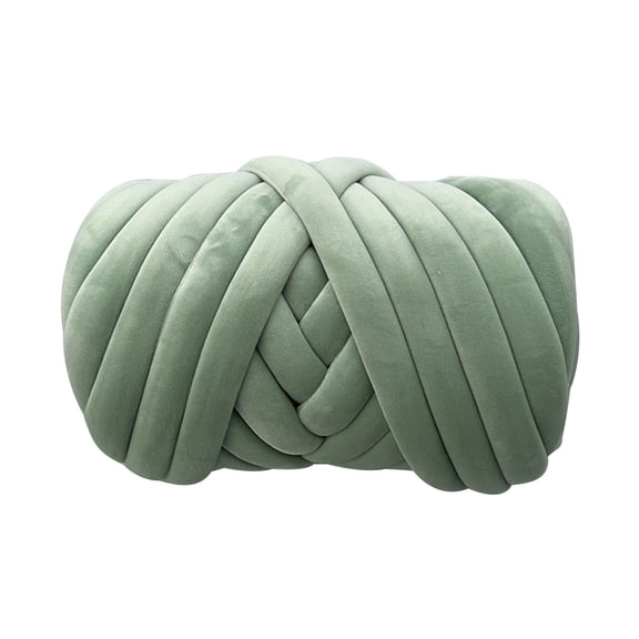 Crystal Velvet Braid Cotton Thread Thick and Fluffy Tube Yarn for Blankets and Cushions